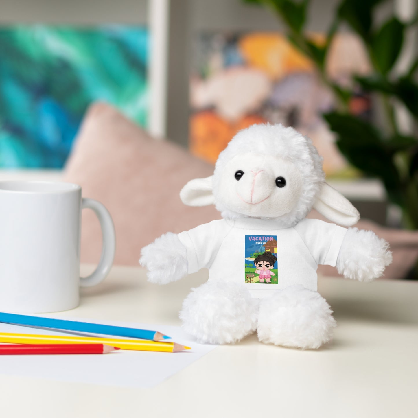 Sophie and Friends Stuffed Animals with Tee - "Vacation Mode"