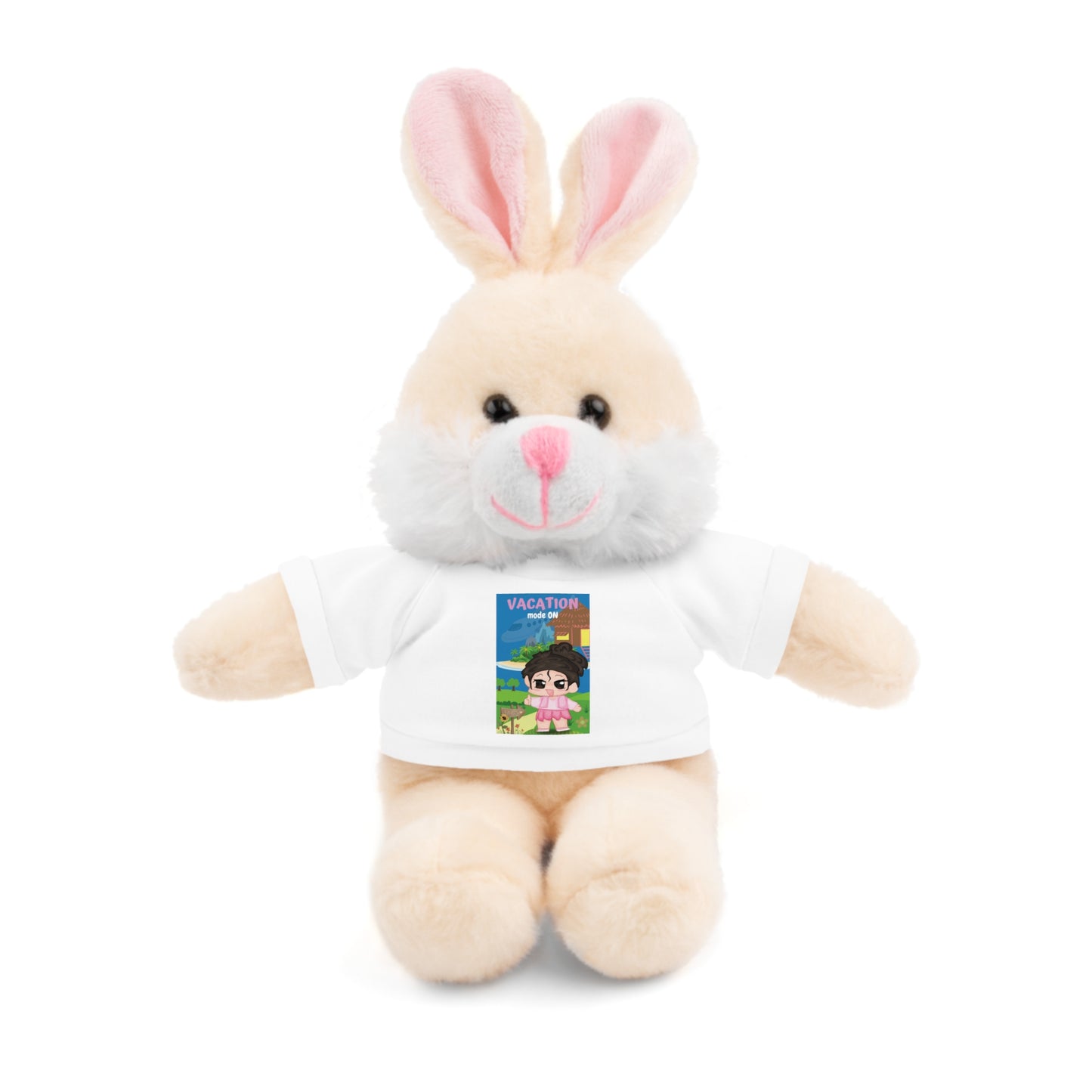 Sophie and Friends Stuffed Animals with Tee - "Vacation Mode"